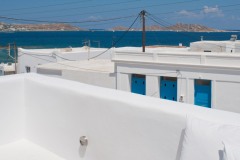 Autre vue de la terrasse avec la vue sur la mer