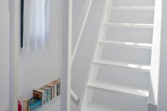 The stairs leading to the terrace