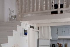 The stairs to the mezzanine